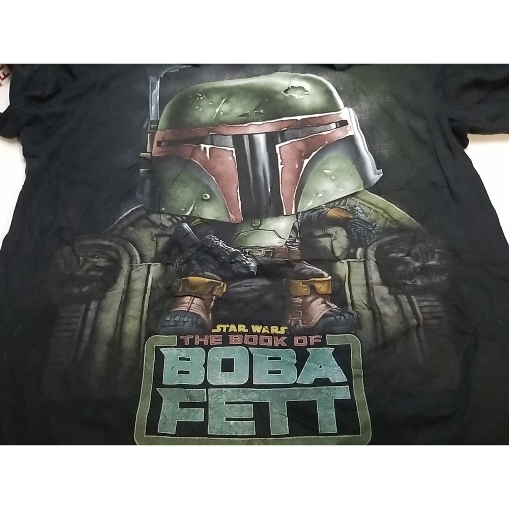 Funko Pop Star Wars The Book of Boba Fett Shirt Mens Small Black Graphic Print